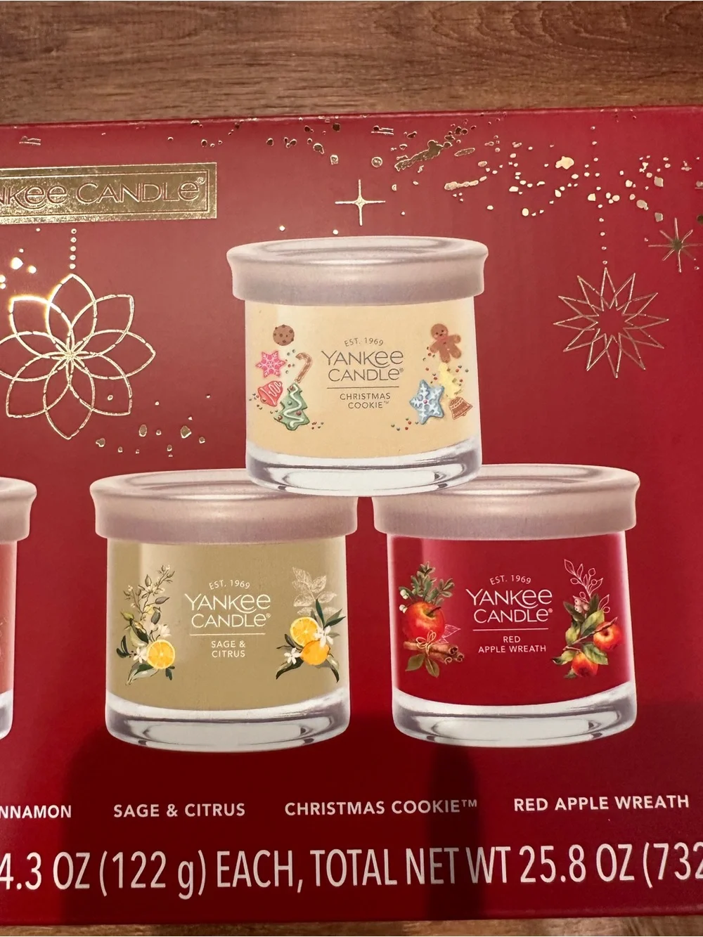 NIB Yankee Candle Holiday Candle Variety, 4.3 Ounce (Pack of 6)